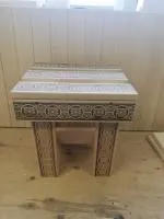 табурет под бак, 0,4х0,33м, липа, горячего тиснения венге, пэм