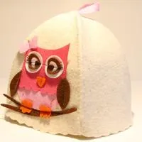 шапка банная с аппликацией "мэри"