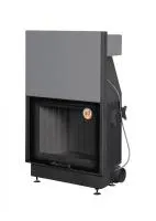 топка каминная вега 800pв подовое горение черный шамот экокамин 